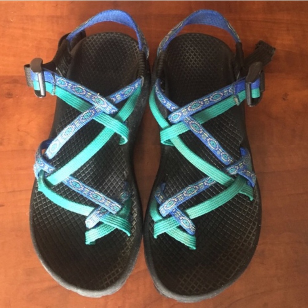 Teal pattern Chacos